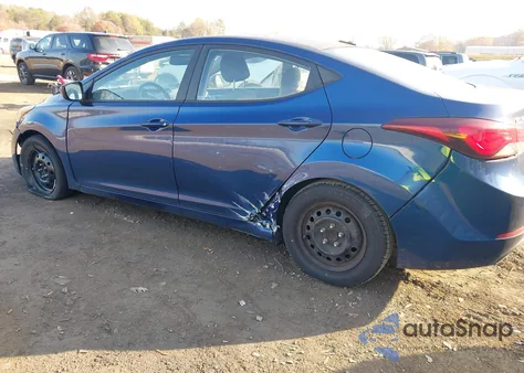 2016 Hyundai Elantra Se from USA, damaged, VIN 5NPDH4AE4GH683748